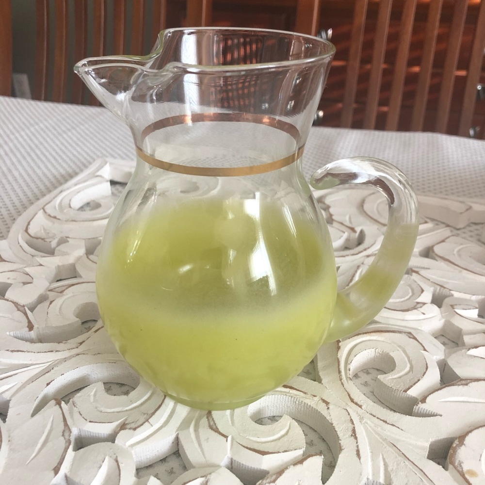 Vintage Blendo glass pitcher
